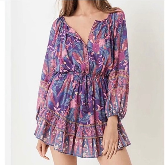 Sexy Floral Boho Mini Dress - Picture 5 of 9